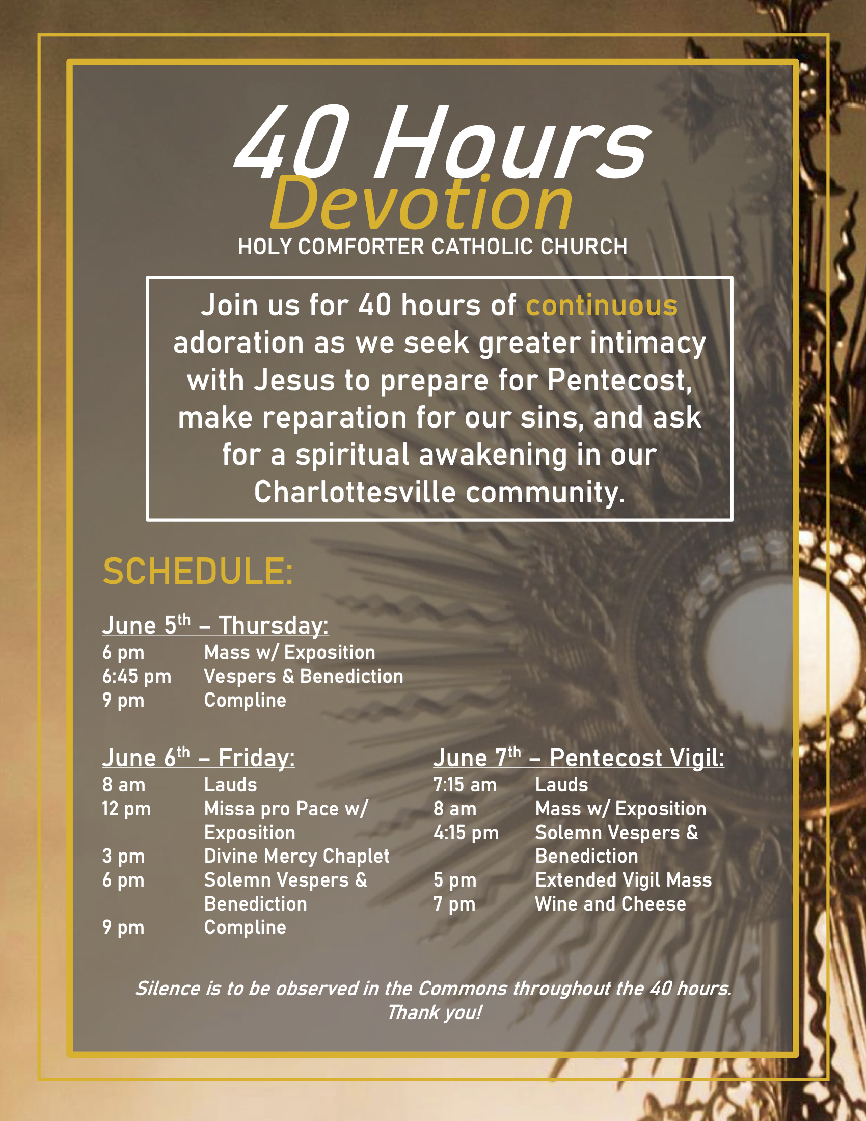 40 Hours Devotion 2025